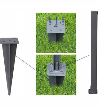 2xMetalowa kotwica słupka SONGMICS GSA001 NOWA