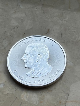Moneta srebrna Kanadyjski Liść Klonowy 2024