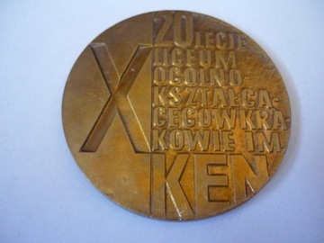 20 LECIE LICEUM KEN KRAKÓW MEDAL