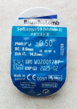 Soczewki Bausch &Lomb Soflens 59 moc -0,50