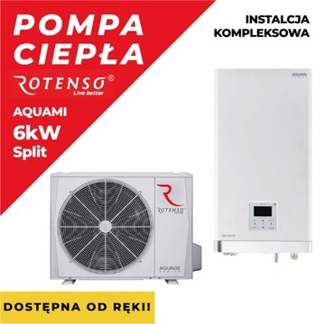 Pompa ciepła Rotenso Aquami Split 6kw z montażem
