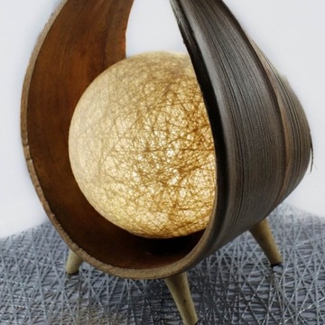 Naturalna lampa kokosowa