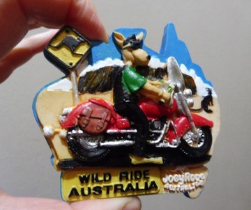 Magnes na lodówkę 3D Australia kangur motocykl