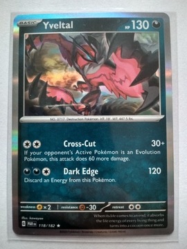 Pokemon TCG Yveltal 118/182 Paradox Rift