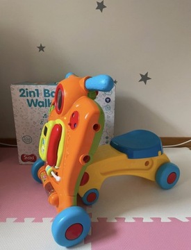 Smiki Baby Walker 2w1 pchacz jeździk