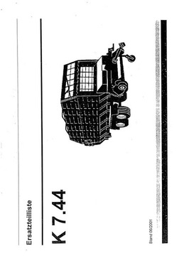 Katalog części Deutz Fahr K 7.44