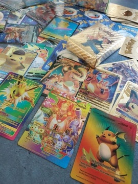 Karty pokemon kolekcjonerskie 100 sztuk 