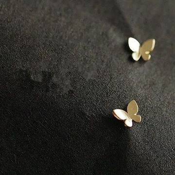 Kolczyki złote Motylki :) Piękne