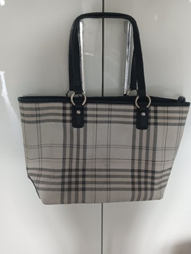 Torebka damska duża Bean Pole Tartan 