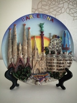 Ceramiczny obrazek/talerz - Barcelona 