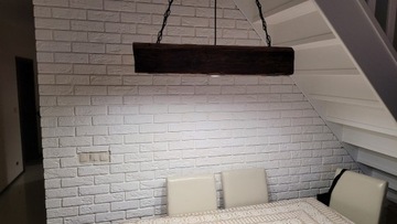 Lampa drewniana loft 80 lat 