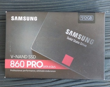 NOWY dysk SSD SAMSUNG 860 PRO 512GB gwarancja 2025