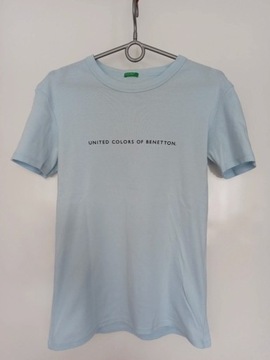 Błękitny t-shirt United Colors od Benetton