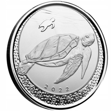 Montserrat Blue Sea Turtle 2022 1oz