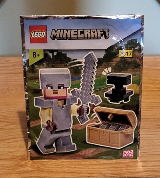 Lego Minecraft 662309 rycerz z kowadłem plus skrzynia nowa saszetka