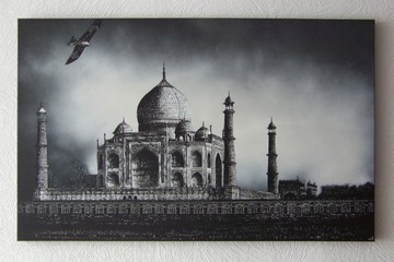 Taj Mahal obraz ręcznie grawerowany na blasze ...