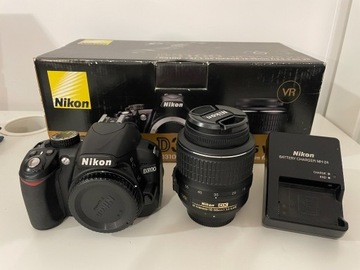 Aparat Nikon D3100 + obiektyw Nikkor 18-55 VR kit