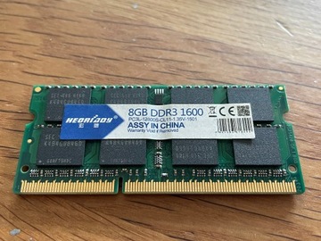 Pamięć RAM DDR3L 1x8GB 8GB 1600Mhz 