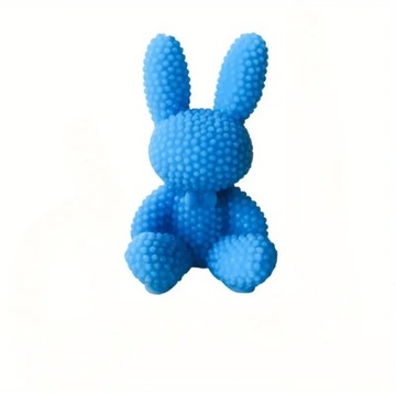 Świeczka kształt królika kolor niebieski 