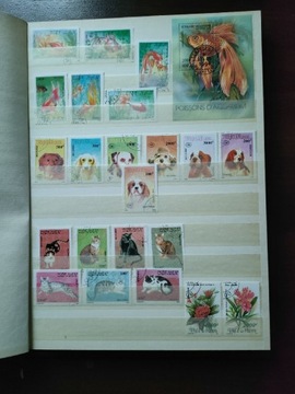 Klaser znaczki bloki arkusiki flora fauna