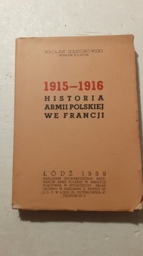 1915-1916 Historia Armii Polskiej we Francji 1939