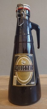 Kolekcjonerska butelka po piwie Porter 2L