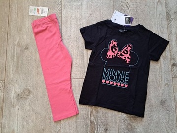 T-T-shirt Myszka Minnie + getry 3/4 - rozm 128