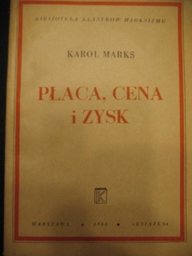 Karol Marks Płaca, cena, zysk 1948