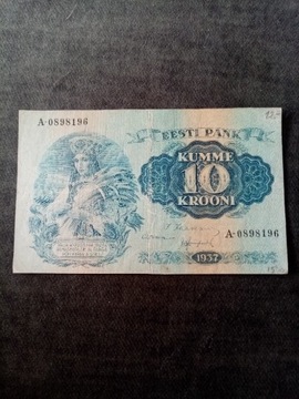 Estonia 10 Koron 1937 Stan 3+