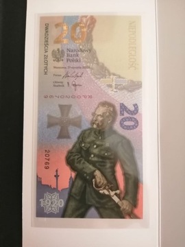 Banknot 20 zl Bitwa Warszawska