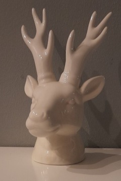 Głowa jelenia ceramiczna