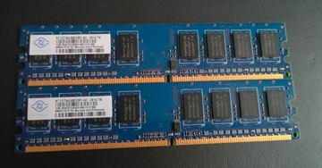 Pamięć NANYA NT1GT64U88D0BY-AD 2GB (1X2) DDR2 800