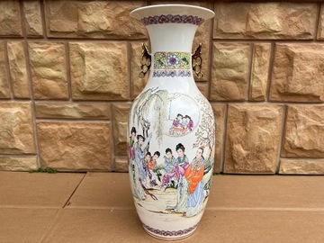 Wazon Na Kwiaty Porcelana Chiny Satsuma Syg. B516