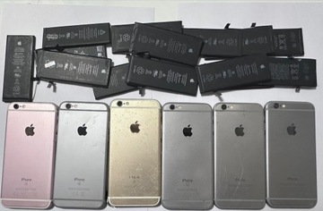 Licytacja 6sz iPhone Apple modeli 6 i 6S i 16 bat.