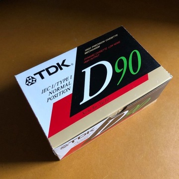 Kasety TDK D 90 ES 10 szt. nowe NOS pudełko box
