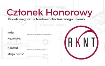 Członkostwo Honorowe RKNT Invenio