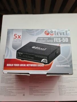 Nowy Switch 5-portowy FES 5D 8level 5 portów 100Mb