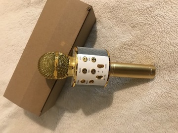 Złoty mikrofon dla dzieci karaoke ktv