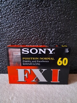 Kaseta magnetofonowa SONY FX I 60, 1995r
