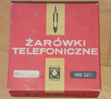 Żarówki telefoniczne 36V 50mA T-6,8