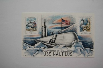 Gwinea Bissau Sw 6786-87** USS Nautilius /ms/