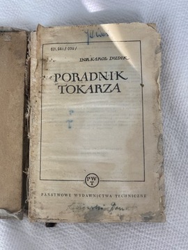 Karol Dudik Poradnik tokarza 1959