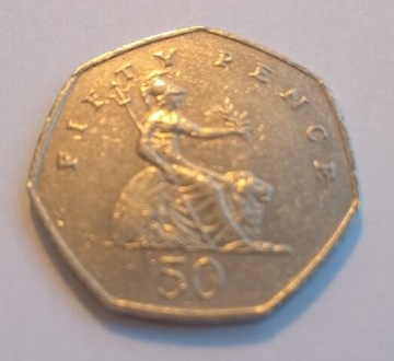 50 Pence 1999r. Wielka Brytania 
