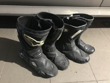 Buty motocyklowe Alpinestars i Probiker rozmiar 43