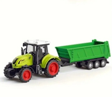 Zabawka traktor z przyczepą 