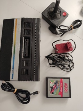 Zestaw Atari 2600 konsola, TV LG, Joystick, gra,