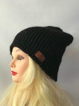 Czapka beanie, jesień, zima, handmade