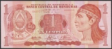 Honduras 1 lempira 2003 - stan bankowy UNC