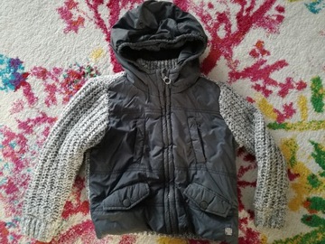 Kurtka przejściowa, ciepły sweter, ZARA, r.98-104