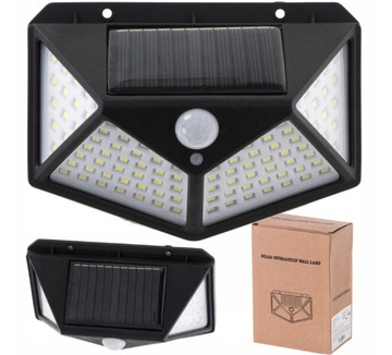 Lampa solarna czujnik ruchu i zmierzchu 100 LED